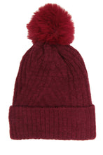 Load image into Gallery viewer, Stripe Cable Knit Beanie
