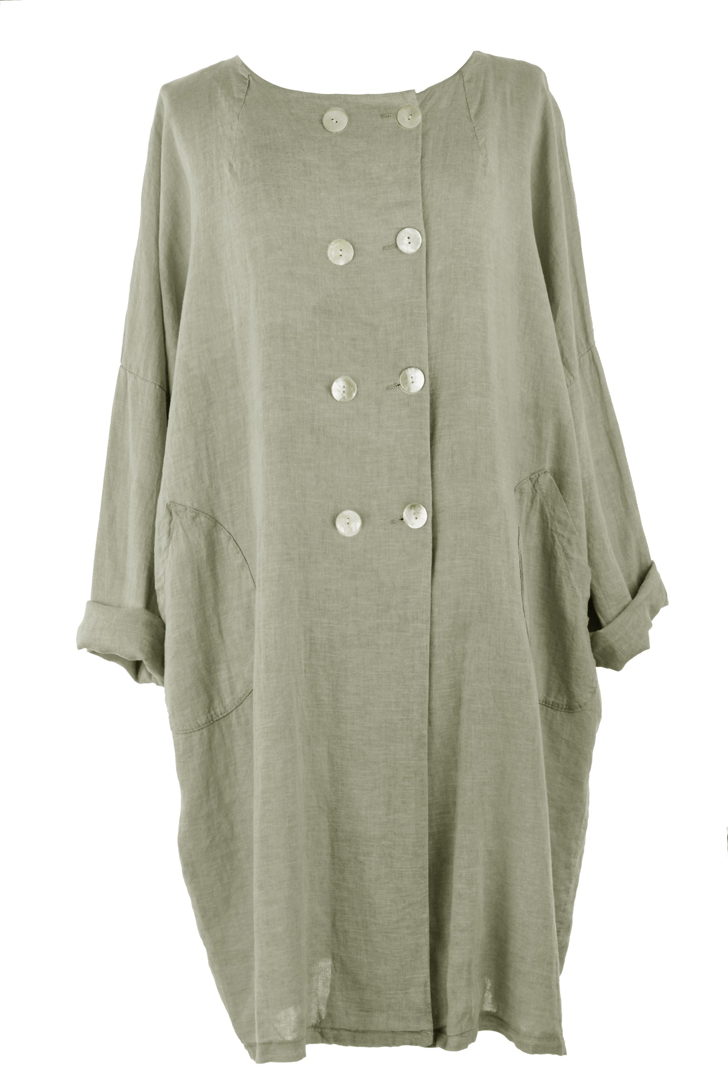 Double Breasted Linen Jacket