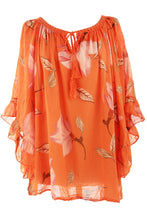Load image into Gallery viewer, Tie Neck Floral Top
