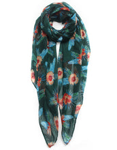 Load image into Gallery viewer, Exotic Floral Print Scarf
