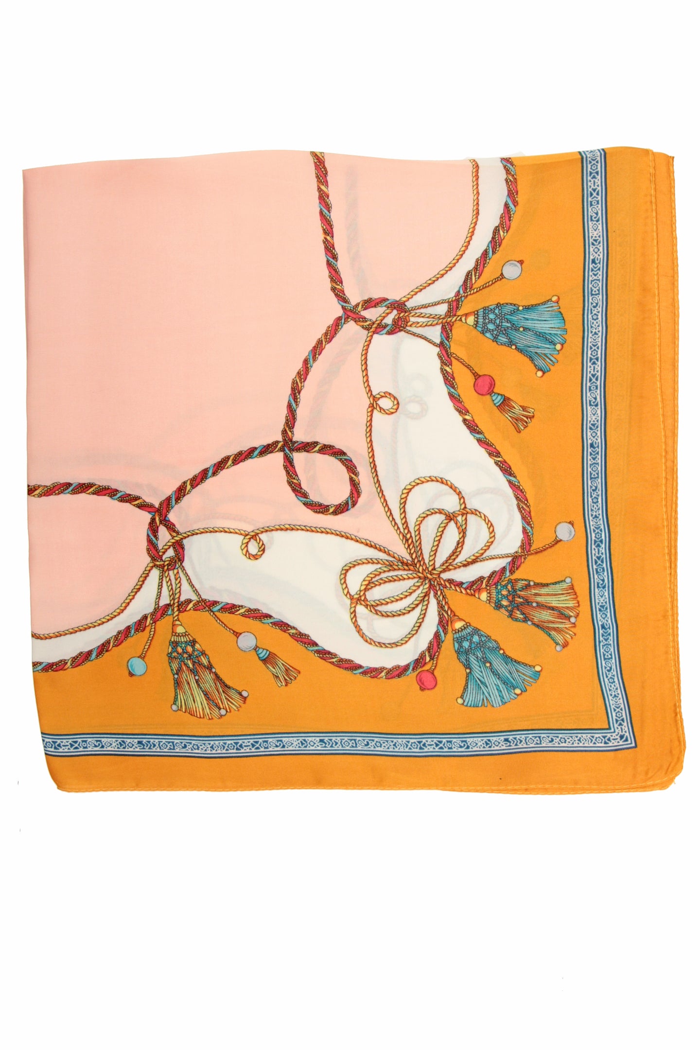 Chain Print Satin Scarf