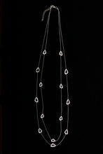 Load image into Gallery viewer, Hammered Triangle Double Layer Necklace
