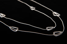 Load image into Gallery viewer, Hammered Triangle Double Layer Necklace
