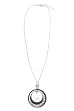 Load image into Gallery viewer, Dangling Hammered Star Wooden Necklace
