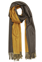 Load image into Gallery viewer, Two Tone Reversible Cashmere Scarf
