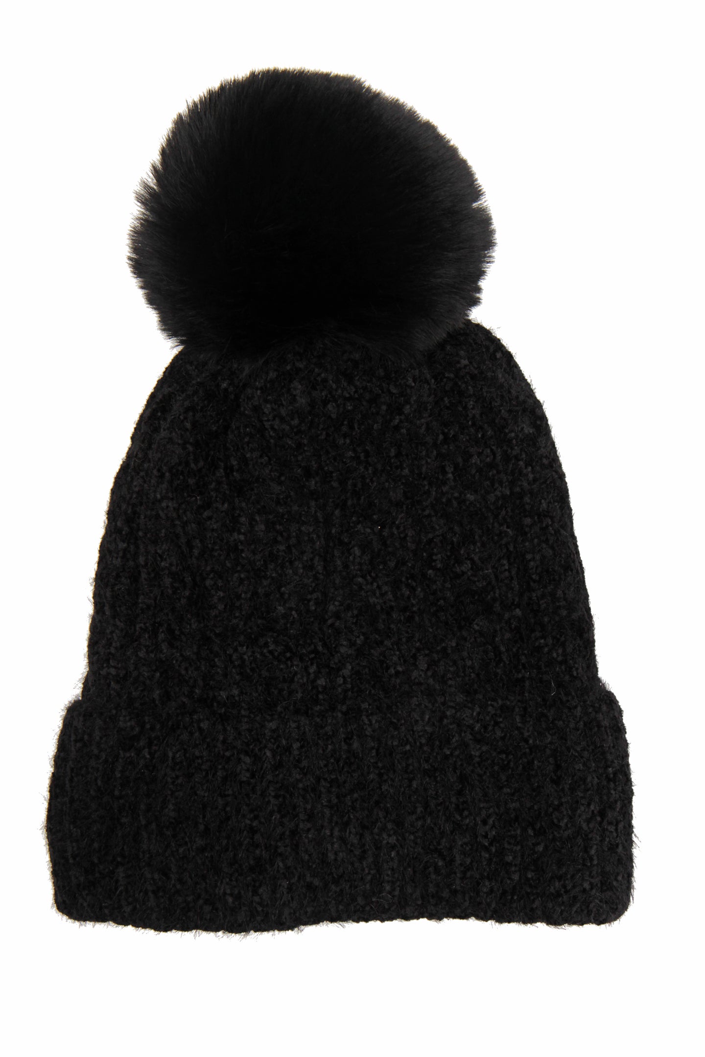 Fleece Lined Cable Knit Hat