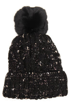 Load image into Gallery viewer, Fleece Lined Fleck Beanie Hat
