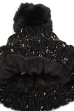 Load image into Gallery viewer, Fleece Lined Fleck Beanie Hat
