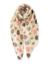 Load image into Gallery viewer, Polka Dot Crinkle Scarf
