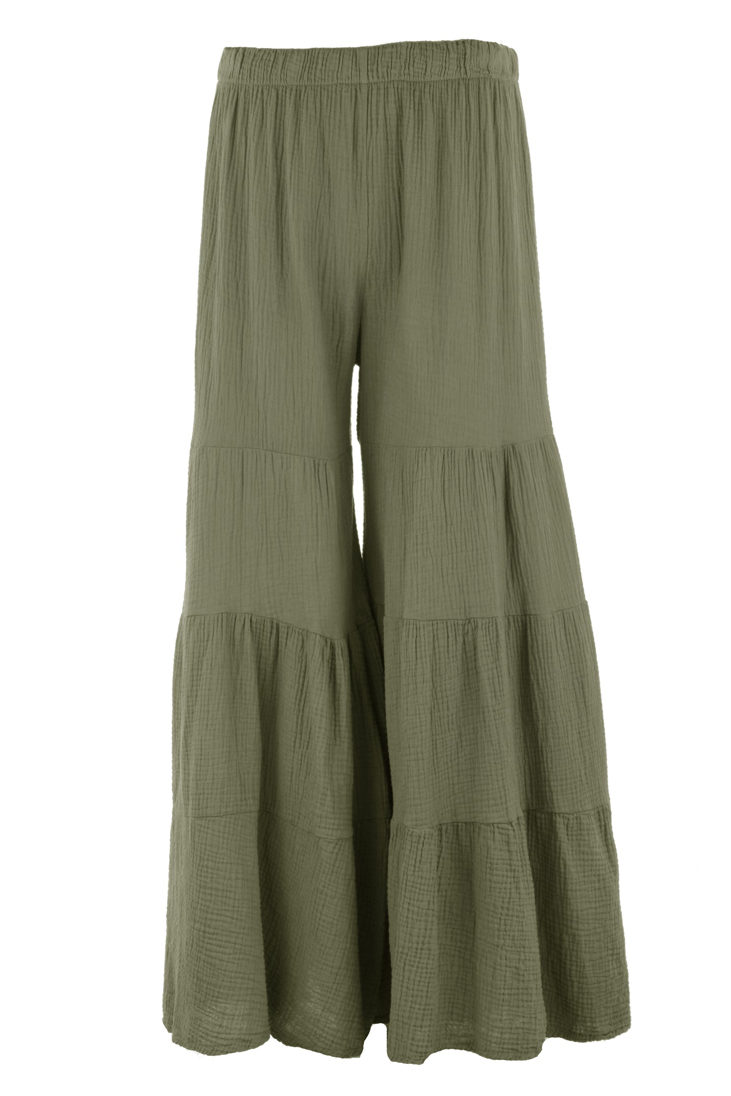 Tiered Crinkle Trouser