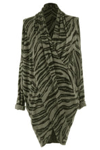 Load image into Gallery viewer, Zebra Soft Knit Crossover Tunic
