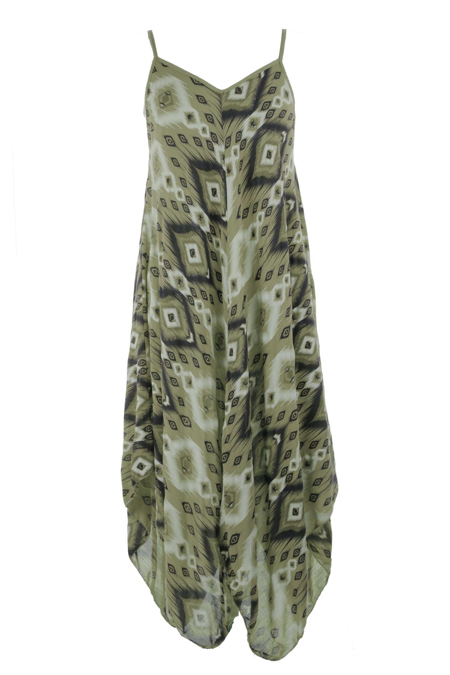 Abstract Geometric Hanky Dress