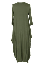 Load image into Gallery viewer, 3/4 Sleeve Draped Dress
