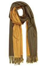 Load image into Gallery viewer, Two Tone Reversible Cashmere Scarf
