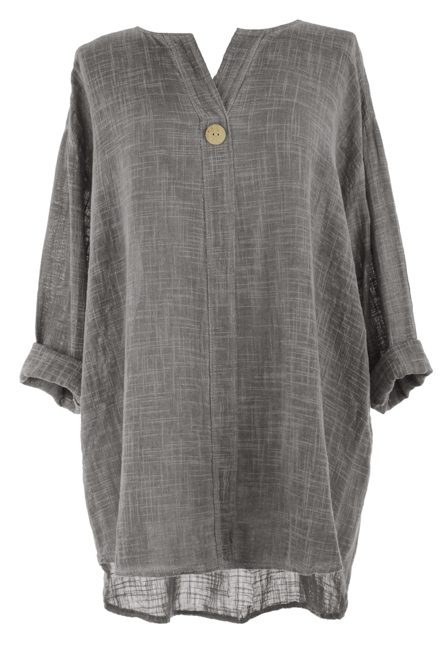 Button Detail Linen Top