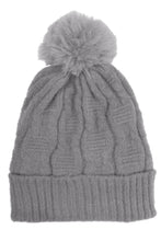 Load image into Gallery viewer, Fleece Lined Cable Knit Hat
