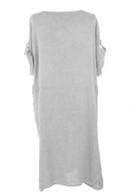 Load image into Gallery viewer, 2 Ruched Pocket Linen Dress
