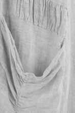 Load image into Gallery viewer, 2 Ruched Pocket Linen Dress
