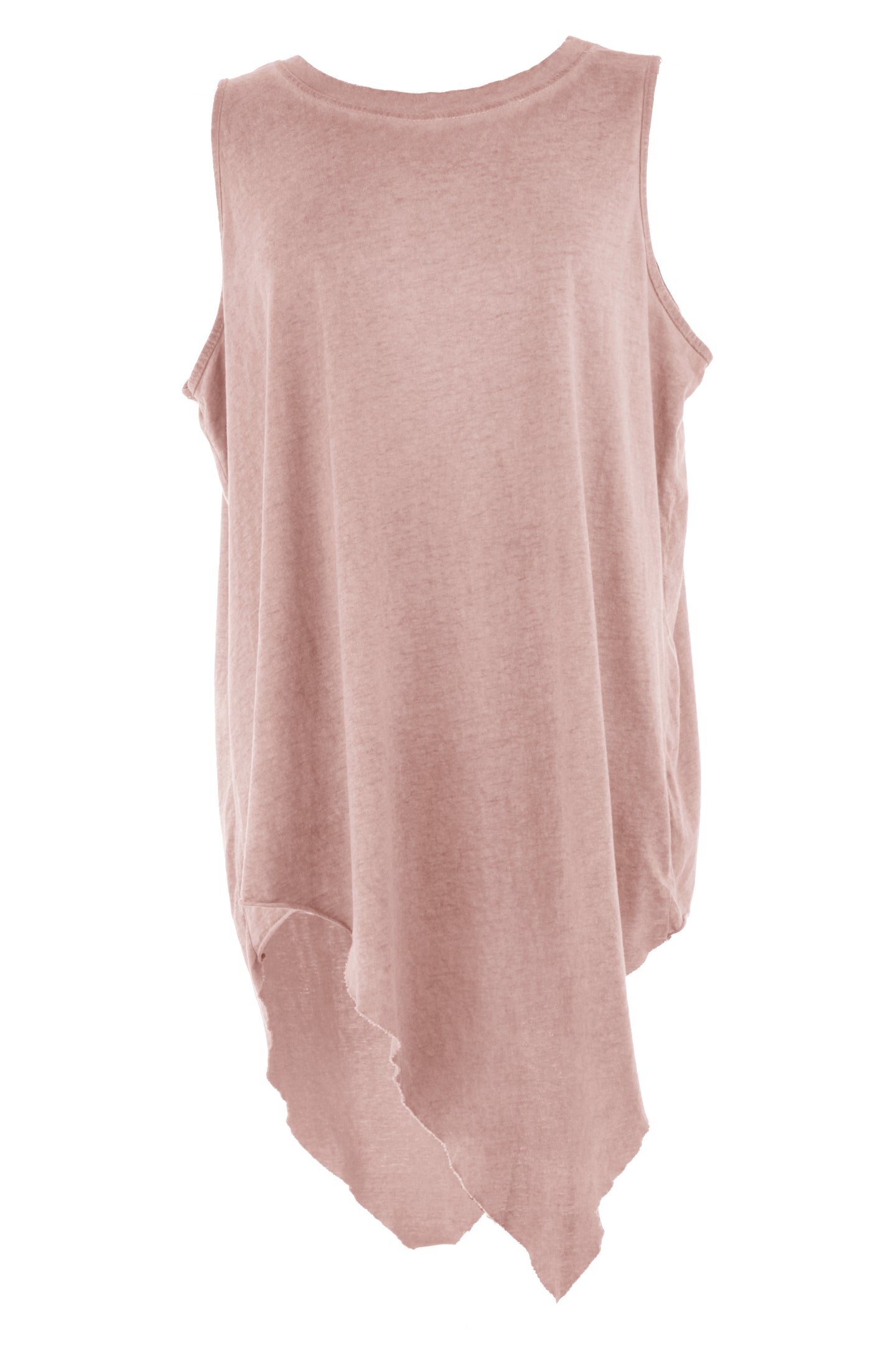 Asymmetric Washed Cotton Vest