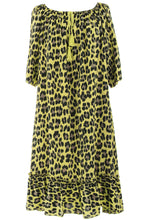 Load image into Gallery viewer, Leopard Print Bardot Dress
