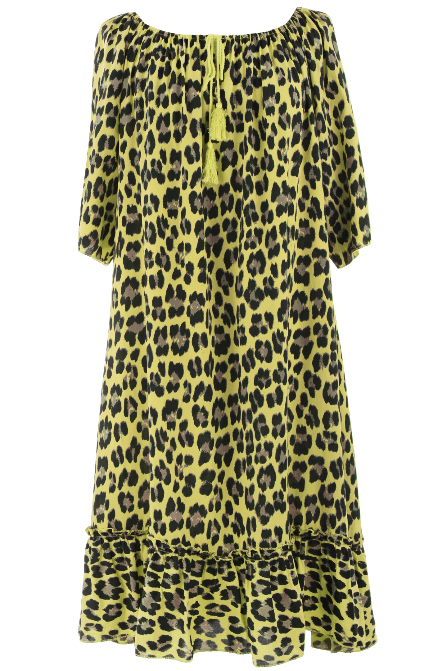 Leopard Print Bardot Dress