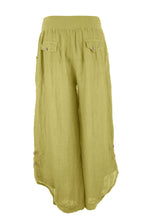 Load image into Gallery viewer, Button Detail Linen Trouser Plus Size
