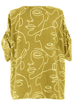 Load image into Gallery viewer, Abstract Face Print Top
