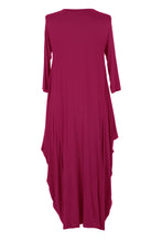 Load image into Gallery viewer, 3/4 Sleeve Draped Dress
