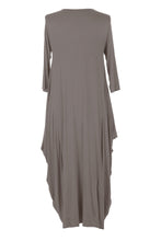 Load image into Gallery viewer, 3/4 Sleeve Draped Dress
