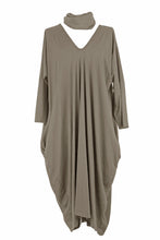 Load image into Gallery viewer, 2 Piece V Neck Snood Dress
