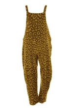 Load image into Gallery viewer, Abstract Leopard Corduroy Dungaree
