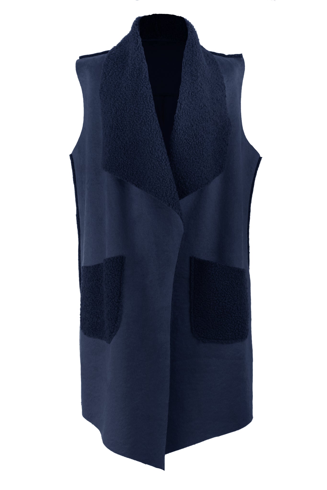 Womens faux hotsell suede gilet