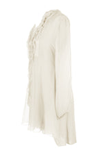 Load image into Gallery viewer, Frill Neck Silk Tassel Tunic
