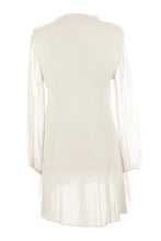 Load image into Gallery viewer, Frill Neck Silk Tassel Tunic
