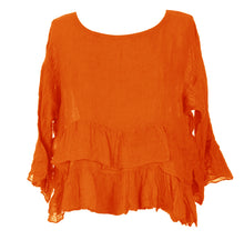 Load image into Gallery viewer, Frill Hem Crop Top
