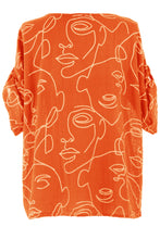 Load image into Gallery viewer, Abstract Face Print Top
