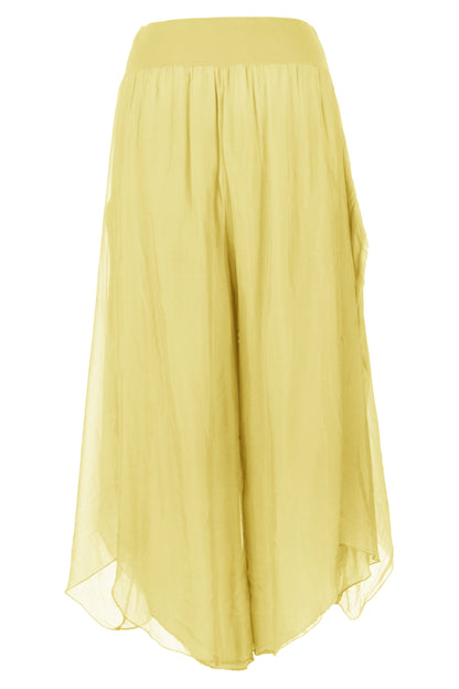 Flap Overlay Silk Trouser