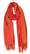 Load image into Gallery viewer, Two Tone Reversible Cashmere Scarf

