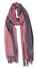 Load image into Gallery viewer, Two Tone Reversible Cashmere Scarf
