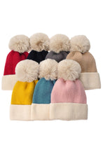 Load image into Gallery viewer, 2 Colour Beanie Hat
