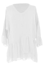 Load image into Gallery viewer, Silk Hem Linen Top
