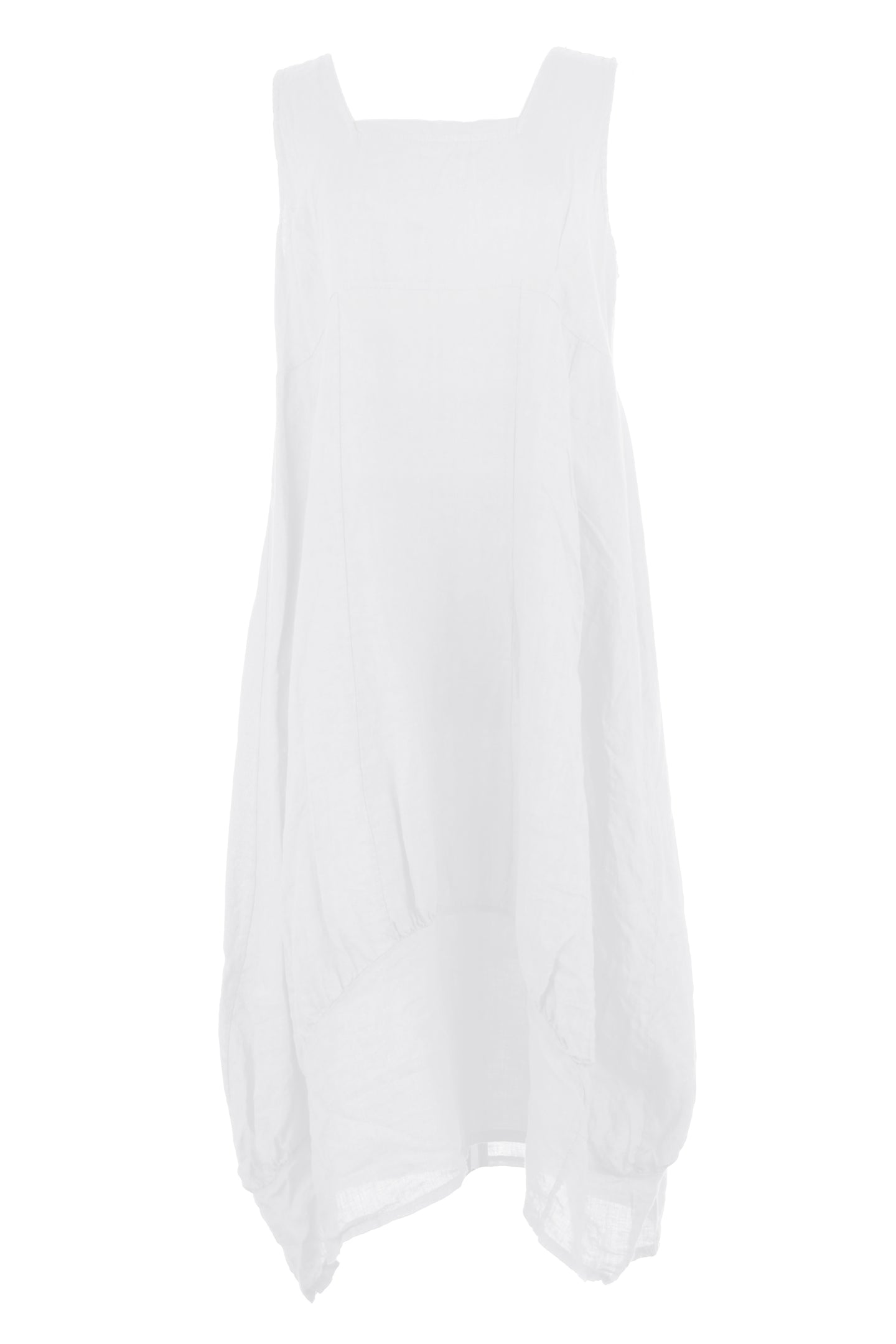 Square Neck Linen Dress