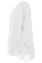 Load image into Gallery viewer, Silk Hem Linen Top
