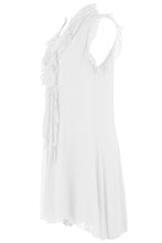 Load image into Gallery viewer, Sleeveless Frill Tassel Silk Tunic
